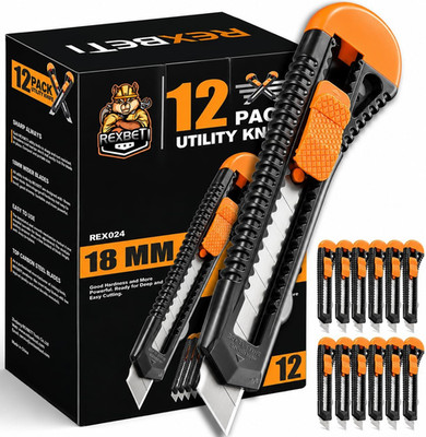 Utility Knife/Cutter for Cartons/Boxes Wider Razor Sharp Blade  Office/Home Use