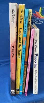 Lot of 6 - Disney Children's Books, Pinocchio, Tarzan, Finding Nemo, Others, HC