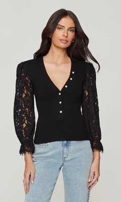 Generation Love McKenna Lace Combo Top- Size Small- New With Tags