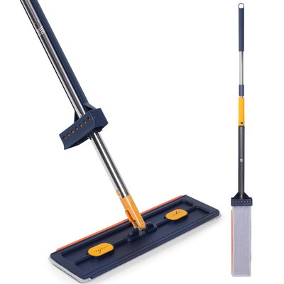 Upgrade Style Large Flat Mop,360°Rotating Self Wringing Mop with 6 Rags AU