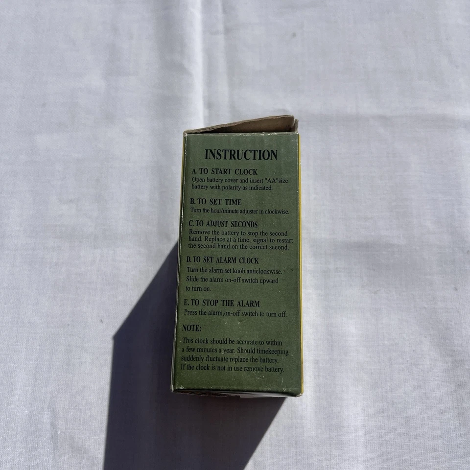 Vintage Quartz Alarm Clock – Battery Operated – Retro Boxed – Working - Image 3 of 4