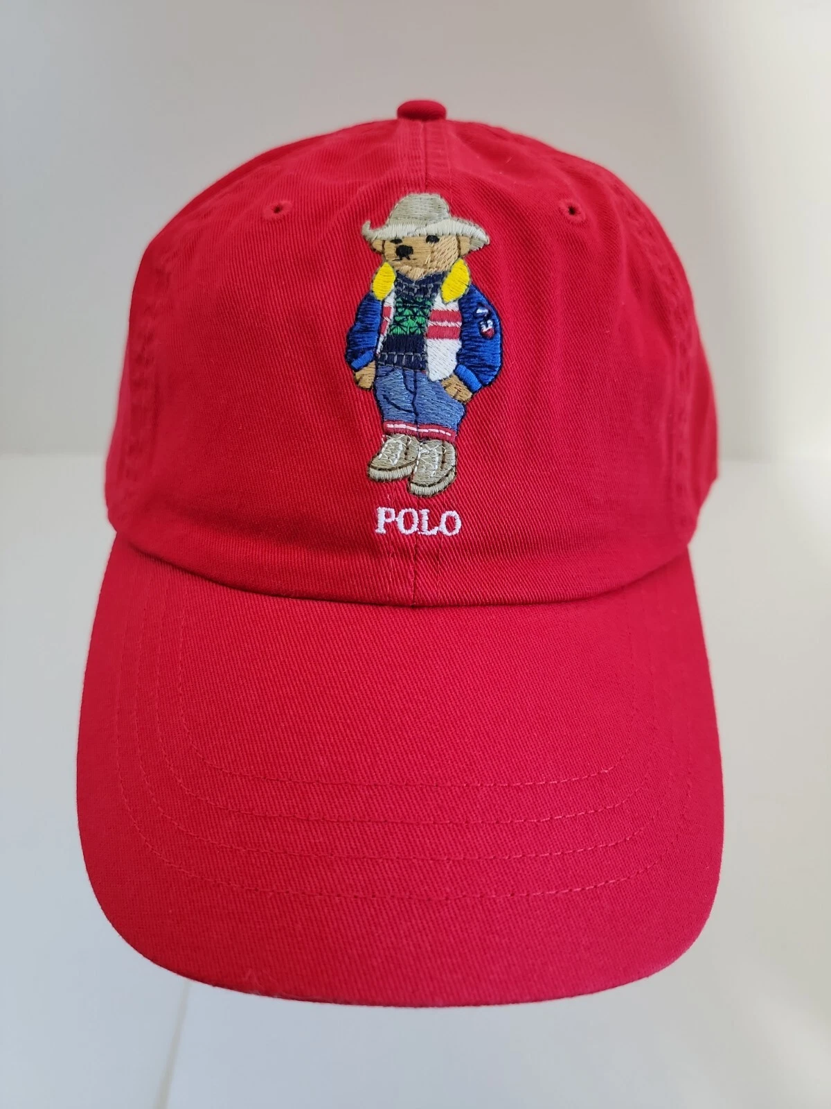 Polo Ralph Lauren Polo Bear Twill Ball Cap One Size OS Red E0129...