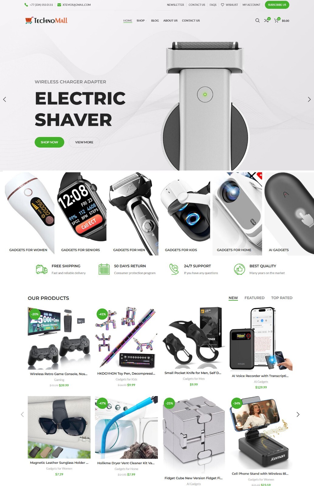 S L1600 Turnkey Affiliate / Dropshipping Electronic Gadgets Store Website+ Free Hosting