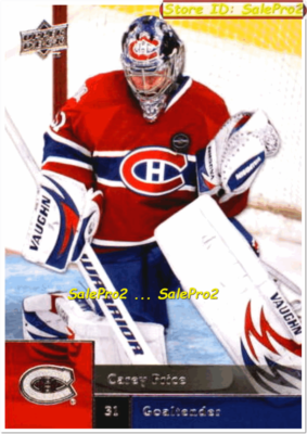2x UPPER DECK 2009 CAREY PRICE #18 ULTRA FLEER 2008 CANADIENS
