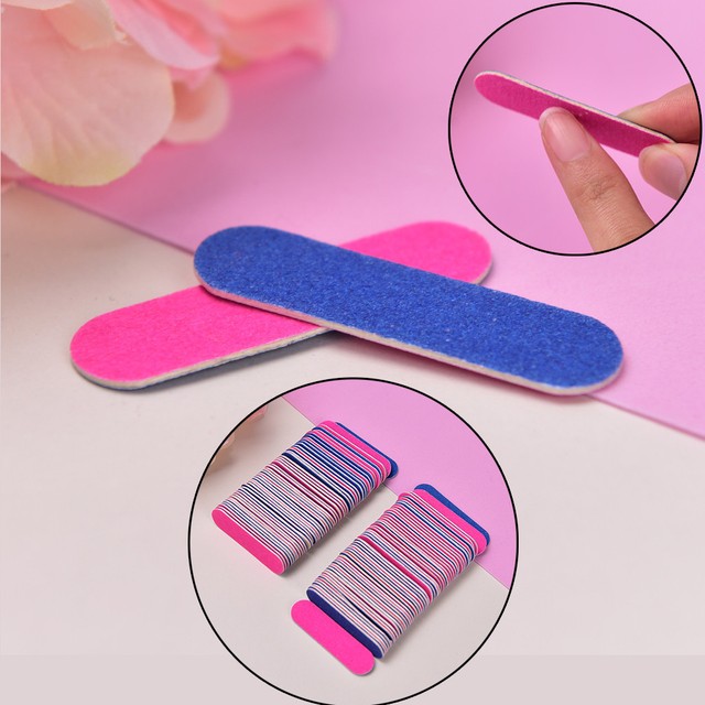 100x Mini Nail Files Nail Disposable Cuticle Remover Buffers Nail Art Tool for sale online eBay