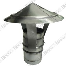 Fumaiolo comignolo cappello cinese zincato terminale per tubi canna fumaria 150m
