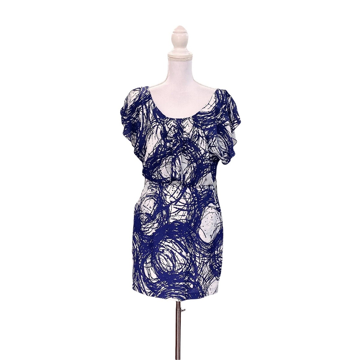 blue dresses for juniors casual City Triangles Size Small Navy White Dress Art Graphic Size:17 - XL It Makes a Special 500-800 Princess Quinceanera Dresses Crystal