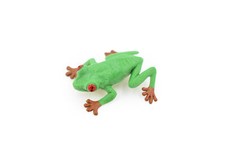 Red Eyed Tree Frog Plastic Toy Realistic Model Replica Kids Gift 1.75" F7008