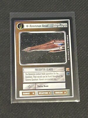 Star Trek CCG Rules of Acquisition Karemman Vessel
