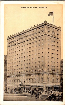 KAPPYS ANTIQUE POST CARDS PARKER HOUSE  BOSTON MASS (419)