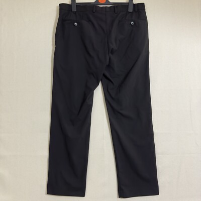 新品 LAUREN Ralph Lauren スラックス ブラック 33 Lauren Ralph Lauren Pants Black Label Men's 36x30 Flat Front Black