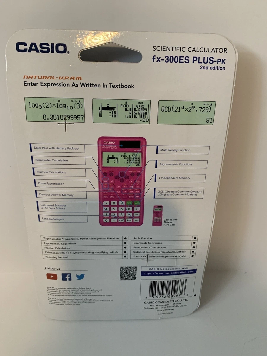 casio fx 300es plus pk