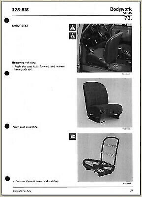 Fiat 126 Bis (1987-1992) manuale officina workshop manual - Bild 3 von 5