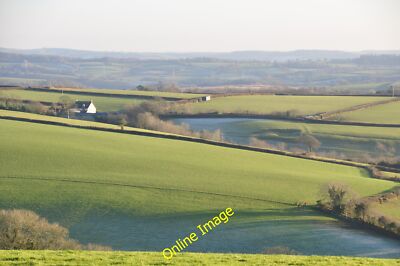 Foto 12x8 West Somerset: Landschaftliche Landschaft Dulverton mit Blick über c2014