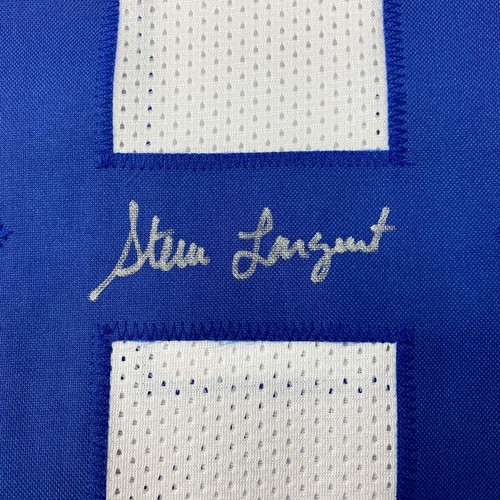 Autographed/Signed Steve Largent Seattle White Football Jersey PSA/DNA COA - Picture 3 of 4