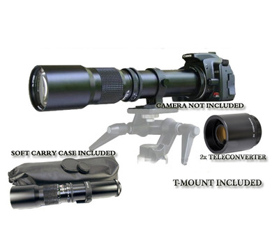 Albinar 500/1000mm Telephoto Lens for Sony A230 A200 A100 A350 A300 A700 A65 A77