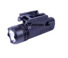 1W Pistol Flashlight QD Quick Detach 200 Lumens CR123A Battery Included