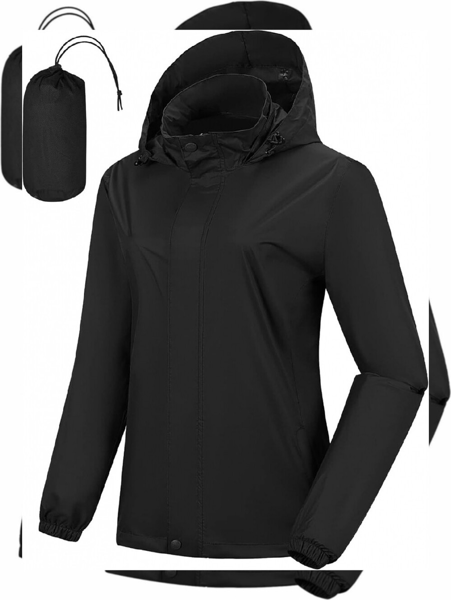 33,000ft Women's Lightweight Rain Jackets Breathable Packable X