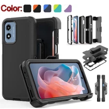 For Motorola Moto G Play (2024) 4G Case Cover Shockproof Heavy Duty+Belt Clip US