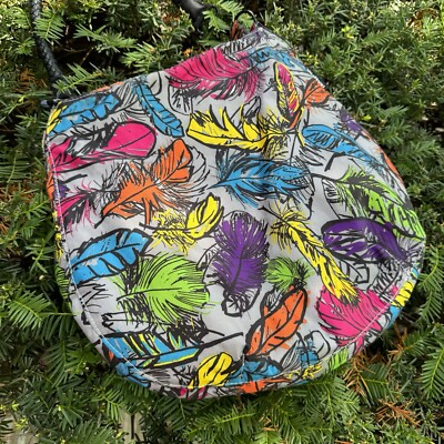 Yak Pak Hobo Zip Top Feathers Bag