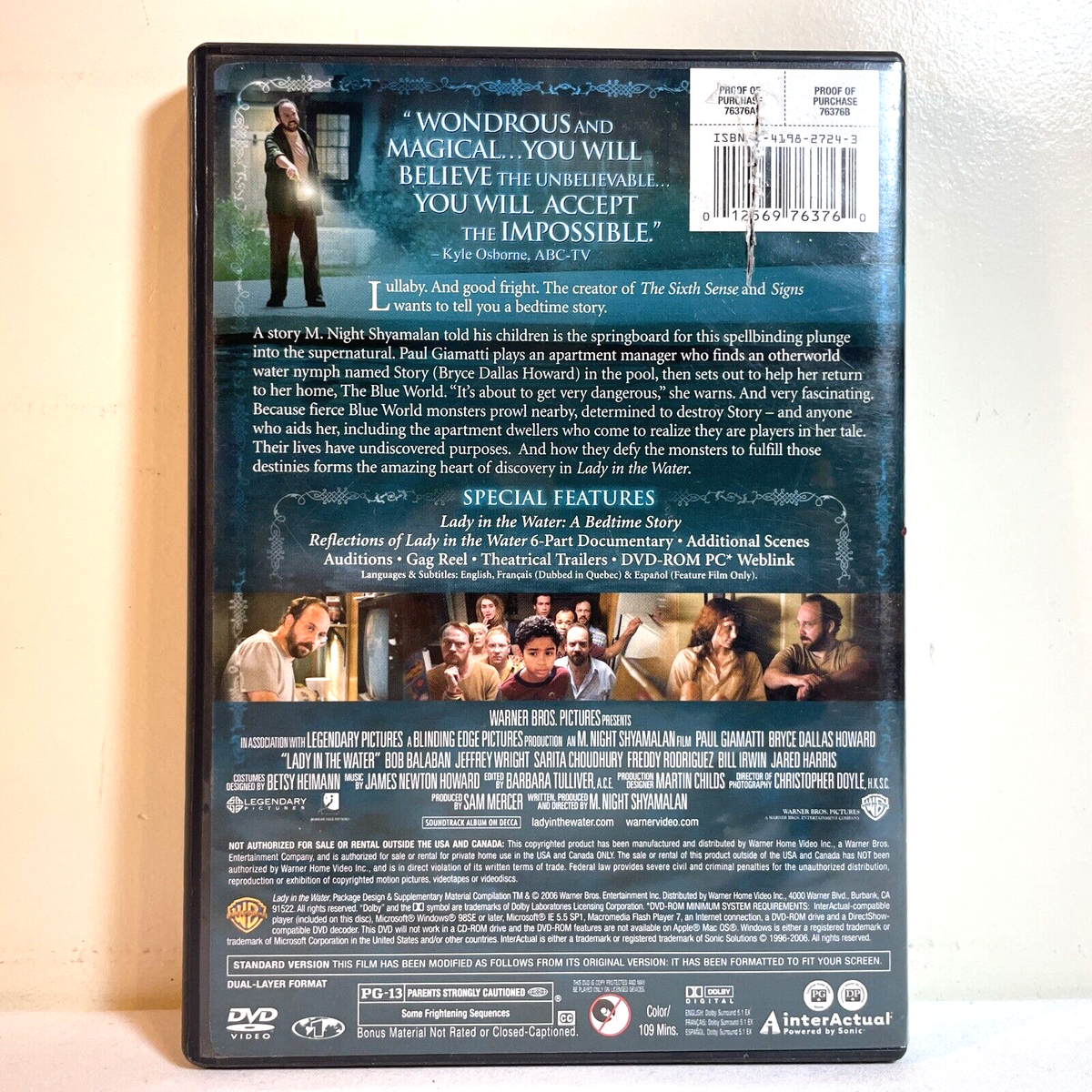 UNBREAKABLE / LADY IN THE WATER (DVD) M. Night Shyamalan