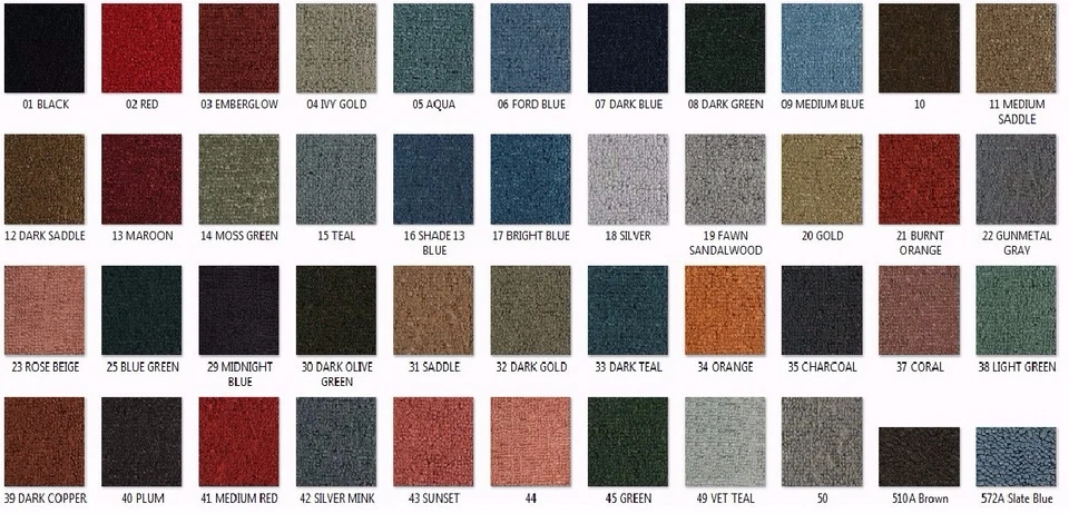 Kit de alfombra moldeada para camioneta Dodge 1964-1971 cabina regular elige color D100 D200 Foto 4 de 4