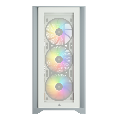 Corsair iCue 4000X RGB weiß Midi Tower ATX Gaming Gehäuse TG Seitenfenster - Bild 2 von 7