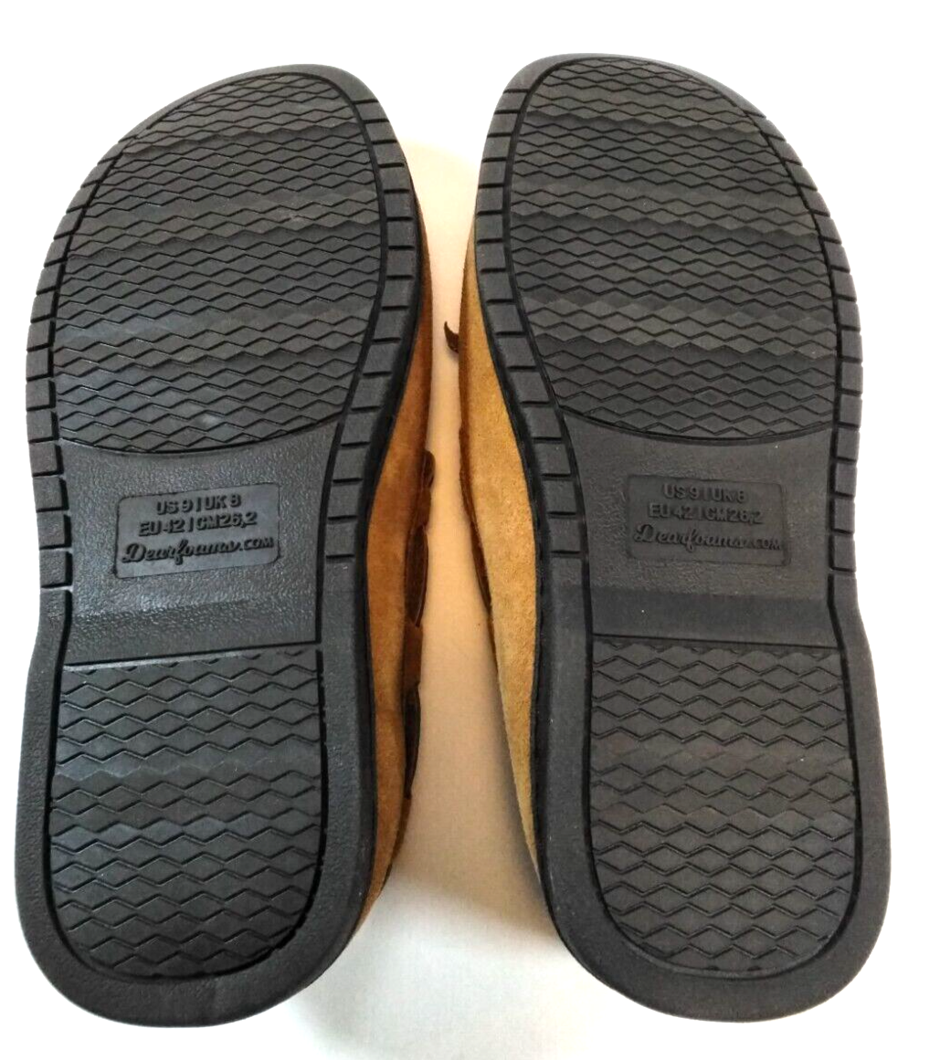 Chaussons Mocassins Dearfoams Homme - Microsuède - Semelle Mémoire De Forme
