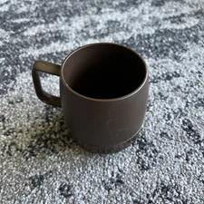Vintage Dinex Thermos Insulated Ware Cup Plastic Mug Dark Brown