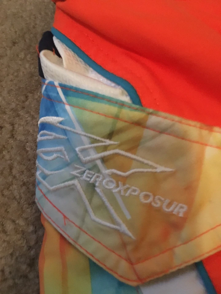 ZeroXposur Boys Swim Shorts Trunks with Built-In Brief Liner Size S Multi-Color - Image 4 of 4