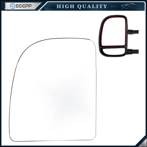 Upper Towing Mirror Glass Fits Ford E-150 E-250 E-350 E-450 Driver Left Side