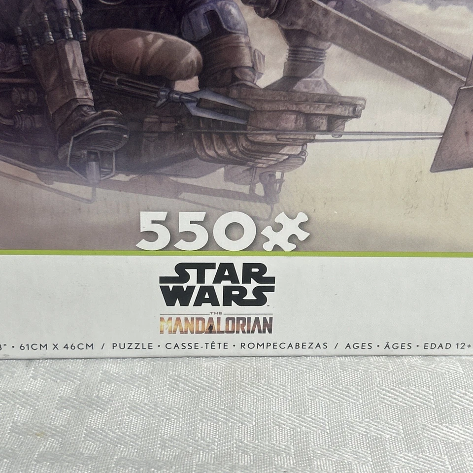 Rompecabezas 2022 Star Wars Mandalorian Thomas Kinkade The Marshal 550 piezas nuevo 2453-7 Foto 3 de 4