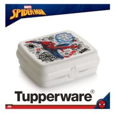 * TUPPERWARE Marvel SpiderMan Sandwich Snack Box Storage Container - New