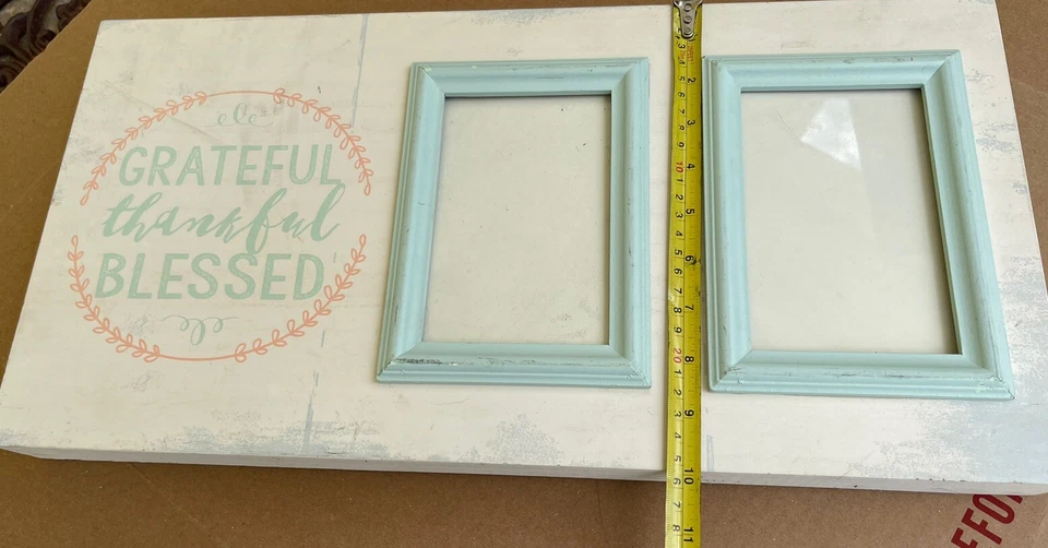 "MARCO DE FOTOS de FARMHOUSE agradecido bendecido para pared con capacidad para fotos de 2-4 X 6""💕" Foto 4 de 4