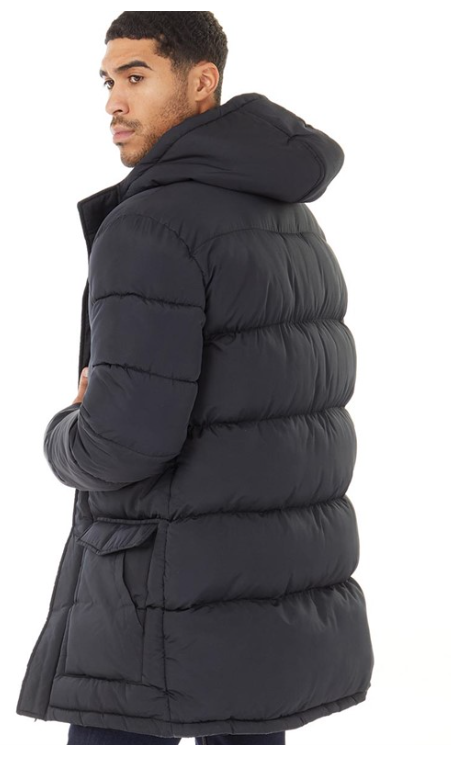 Giacca parka uomo French Connection fila nero