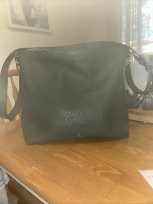 Large KATE SPADE Orchard Street  Natalya Spruce Green Leather Crossbody Bag!