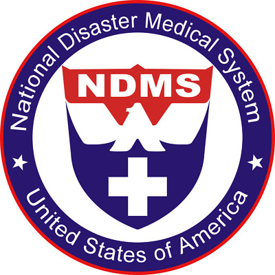 NDMS sticker vinyl laminated glossy HHS DHS FEMA patriotic USA