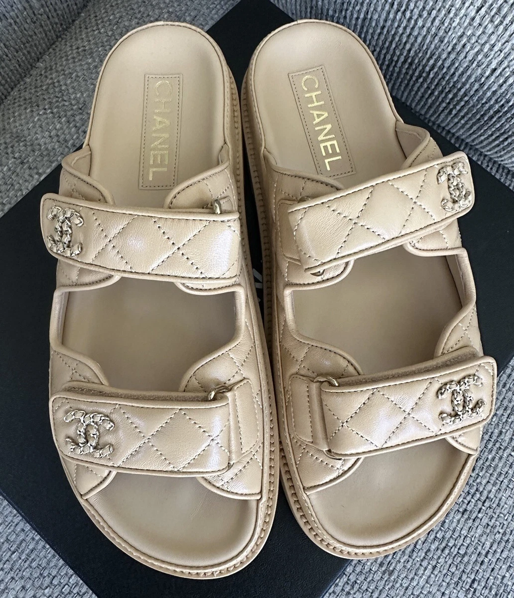 CHANEL Slide Low (1-1.9 in) Heel Height Sandals for Women for sale