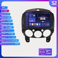 9"Android 14 Car Radio Stereo WIFI USB For Mazda 2 2010-2014 GPS DSP Mirrorlink