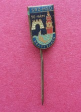 R* SLOVAKIA FISHING BADGE PIN BRATISLAVA 50 YEARS SRZ-MSO VF+ DETAILS