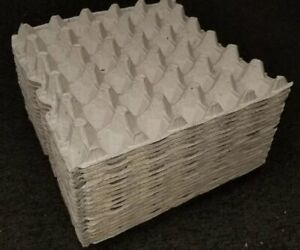 30 EGGS EACH 7 CHICKEN EGG CARTONS PAPER TRAYS FLATS HATCHING CRAFT POULTRY