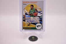 Javion Hamlet North Texas 2021-22 NBA Hoops DP Tribute Auto Signed RC