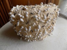 Vintage Christian Dior Chapeaux heavy beaded hat