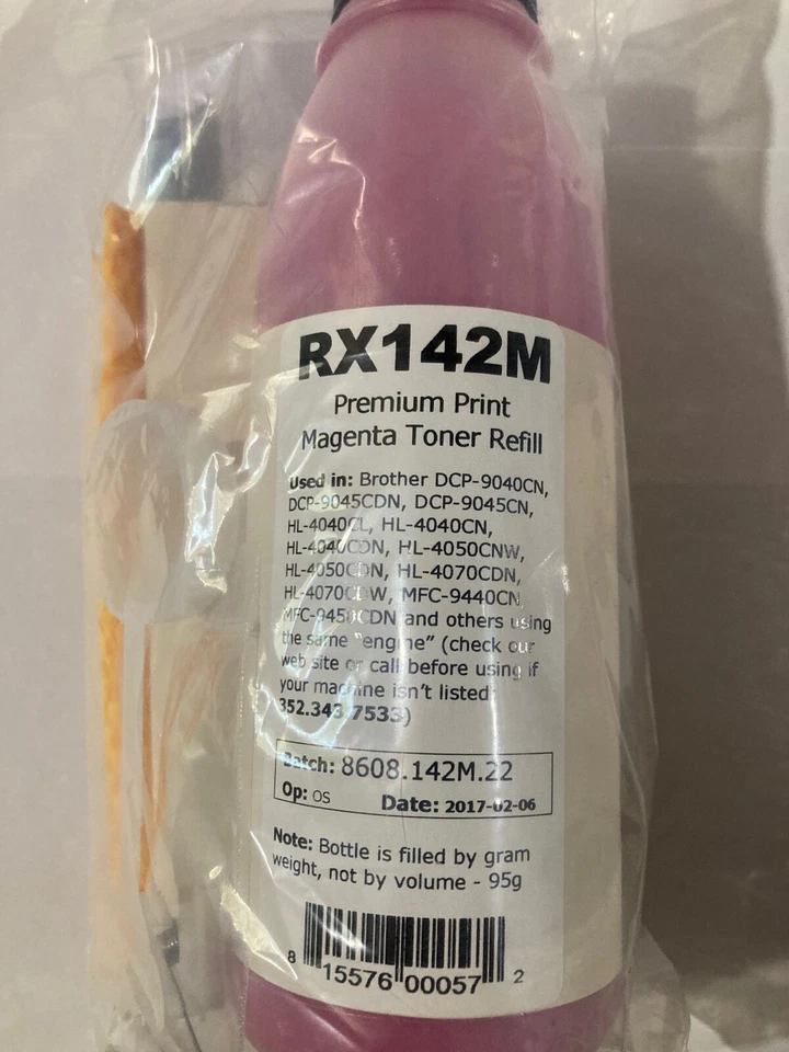 Toner Refill Kit - Brother DCP RX142B, RX142M, RX142Y & 1 Black cartridge TN-115 - Image 4 of 4