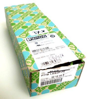 37x Phoenix Contact Schutzleiter-Doppelstockklemme PTTB 1,5/S/2P-PE | 3212455