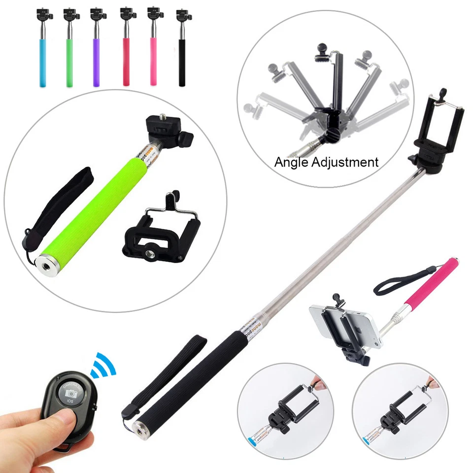 Bluetooth автопортрет селфи палка затвор выдвижной монопод полюс #SS6 - Изображение 3 из 4