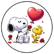 BEAGLE HEART VALENTINES DAY ENVELOPE SEALS LABELS STICKERS PARTY FAVORS