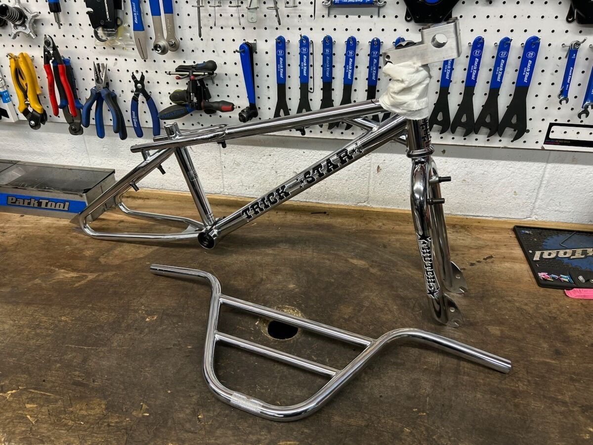 YouTube 盾 2017 Hutch Trick Star Frame Set JDB Chrome (and bars) | eBay