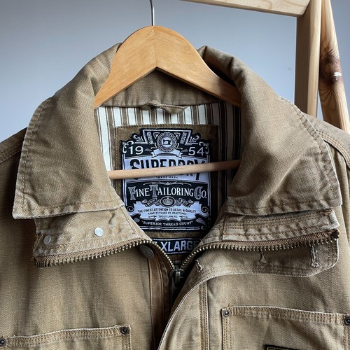 Superdry Canvas Work Chore Jacket Size XL - Picture 7 of 18