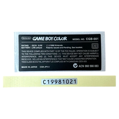 Stickers Game Boy Color
